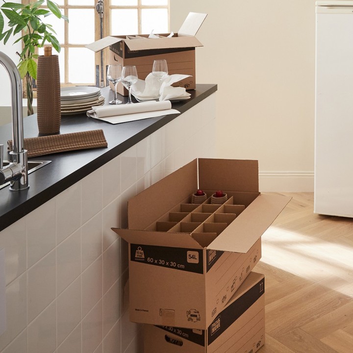 Calage carton déménagement - facile et pratique