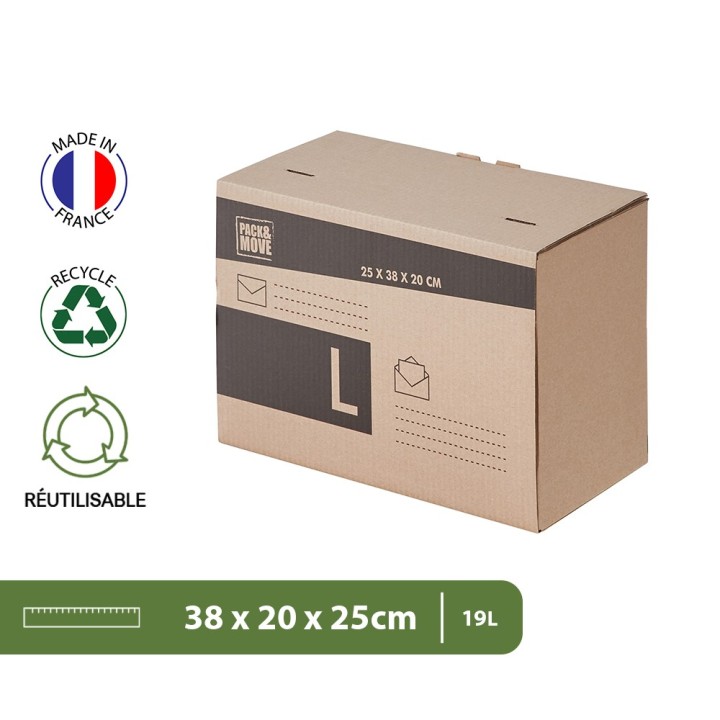 Colis d'expéditions taille L : Emballages carton pour colis sécurisés