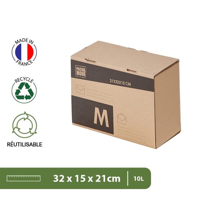 Colis d'expéditions taille M : Emballages carton pour colis sécurisés