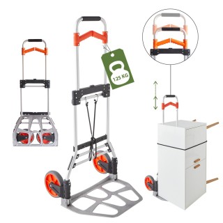 Chariot pliable - Léger, costaud, diable de manutention compact