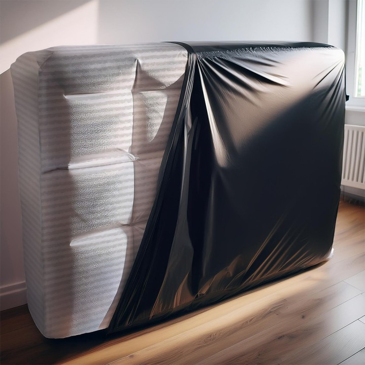 Housse matelas 1 et 2 places - Protection plastique robuste