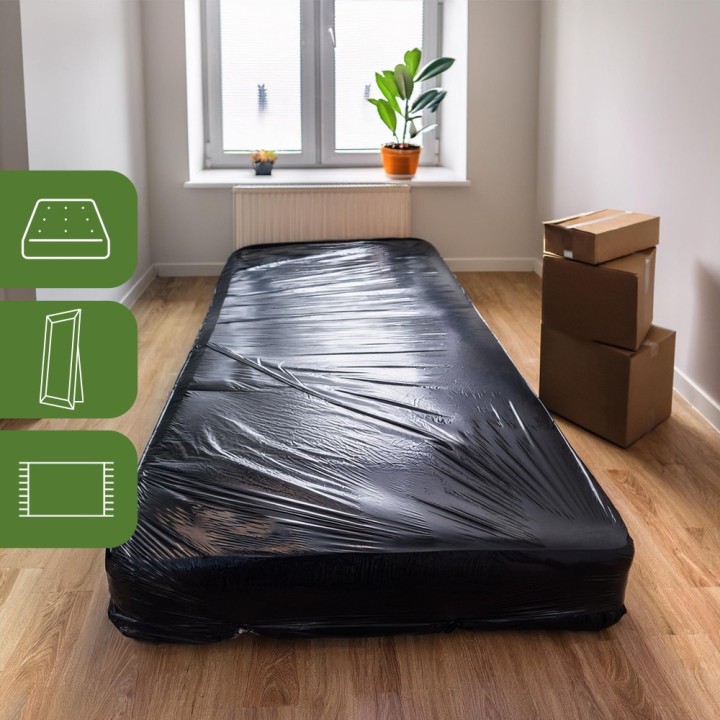 Housse matelas 1 et 2 places - Protection plastique robuste