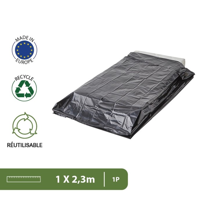 Housse matelas 1 et 2 places - Protection plastique robuste