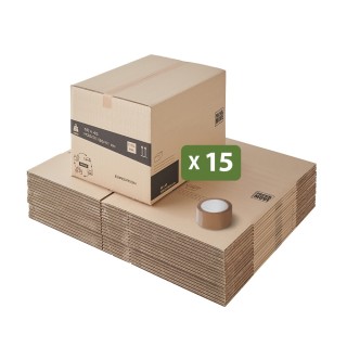 Carton déménagement ajustable - Hauteur modifiable