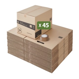 Carton déménagement ajustable - Hauteur modifiable