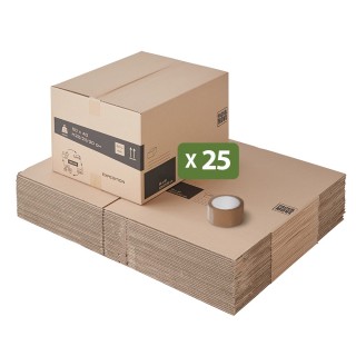 Carton déménagement à hauteur variable et adhésif 0€