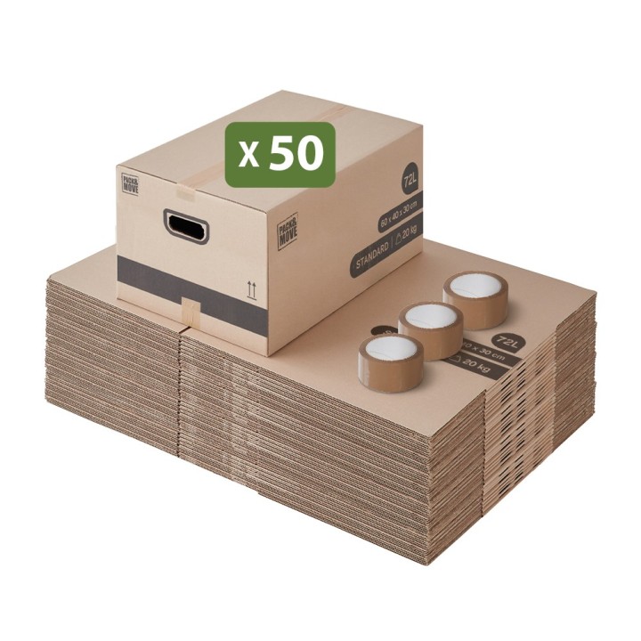 Carton de déménagement - Grand format et adhésif 0€