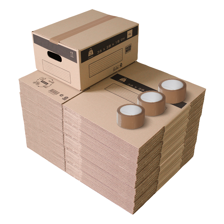 Cartons à livres en lot - Pas cher pour déménagement