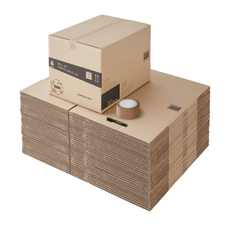 Carton déménagement ajustable - Hauteur modifiable