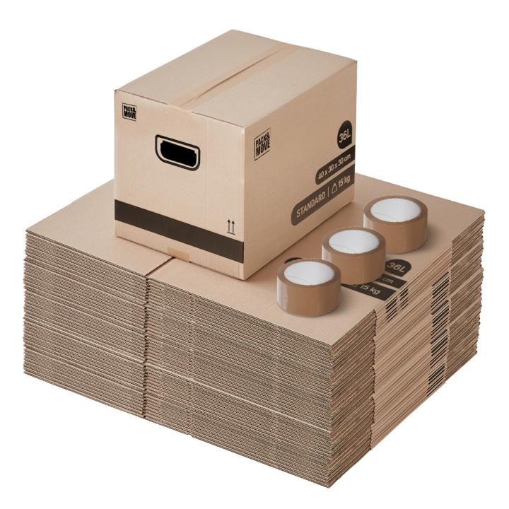 Cartons pour déménager - Qualité Prix et adhésif 0€