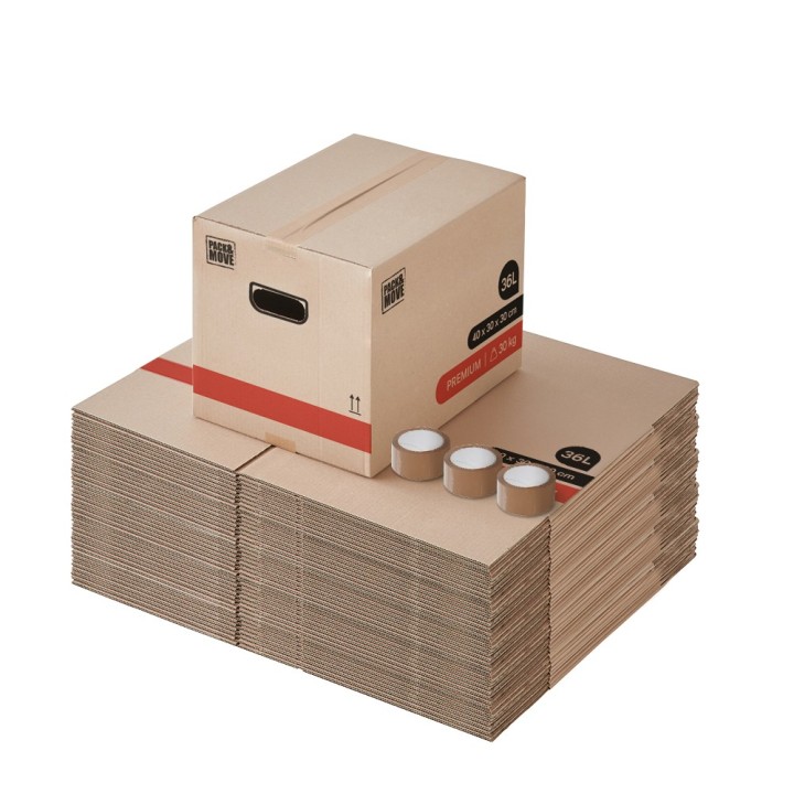 Carton déménagement premium 36L Robuste : Petit Format, Gros Impact
