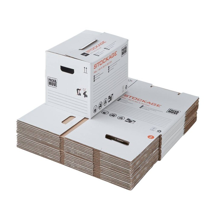 Petit carton de stockage en lot - Pour trier et organiser