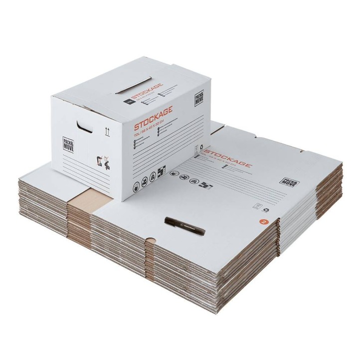 Petit carton de stockage en lot - Pour trier et organiser