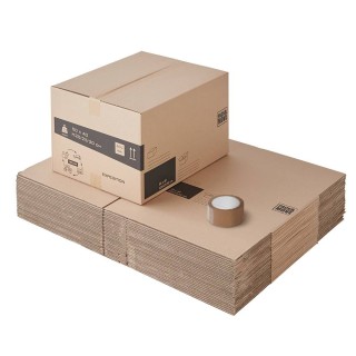 Carton déménagement à hauteur variable et adhésif 0€