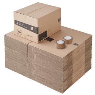 Carton déménagement à hauteur variable et adhésif 0€