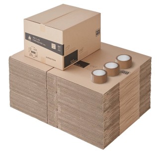 Carton déménagement à hauteur variable et adhésif 0€