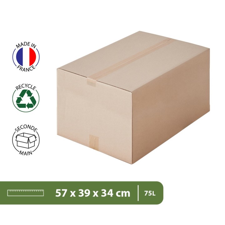 Carton réutilisé - Solide, vérifié, prêt à l’emploi, plus responsable