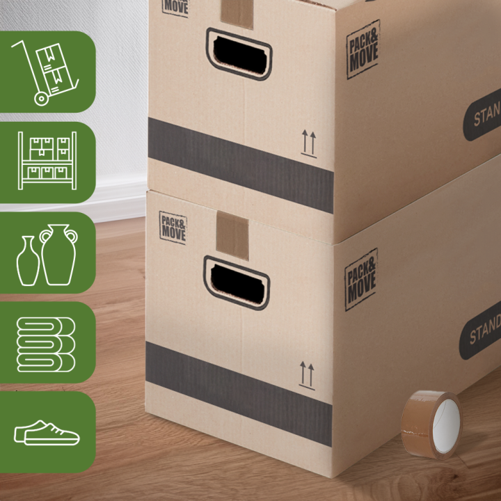 Cartons Déménagement 60 x 30 x 30 cm - Pas Cher