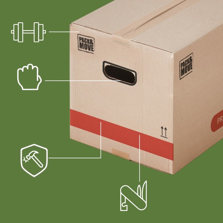 Carton déménagement premium 36L Robuste : Petit Format, Gros Impact
