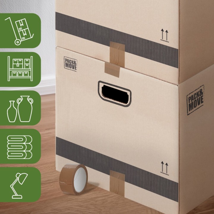 Carton déménagement 40 x 60 x 40 cm - Grand volume