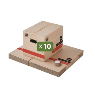 Carton déménagement premium 36L Robuste : Petit Format, Gros Impact