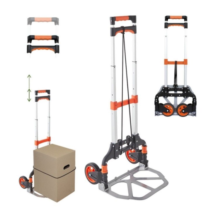 Chariot pliable - Léger, costaud, diable de manutention compact