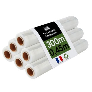 Film étirable transparent - Résistant pour emballage et déménagement