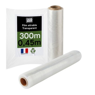 Film étirable transparent - Résistant pour emballage et déménagement