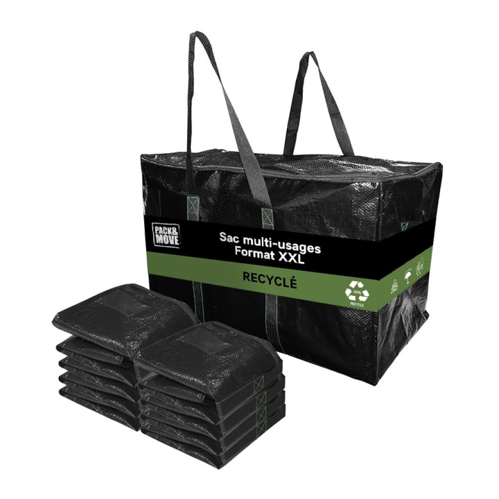 Sac de déménagement - 100L - Stockage, Résistance, réutilisable