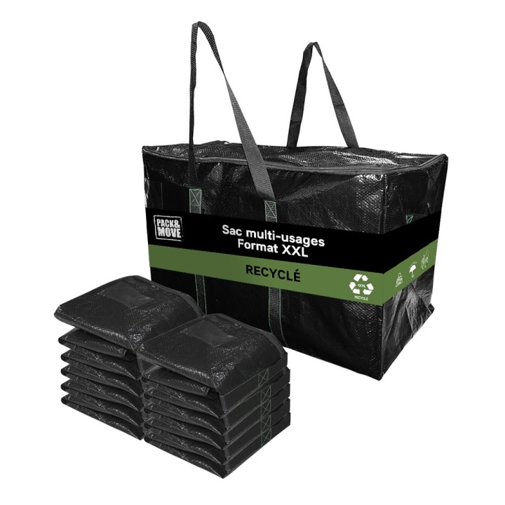 Sac de déménagement - 100L - Stockage, Résistance, réutilisable