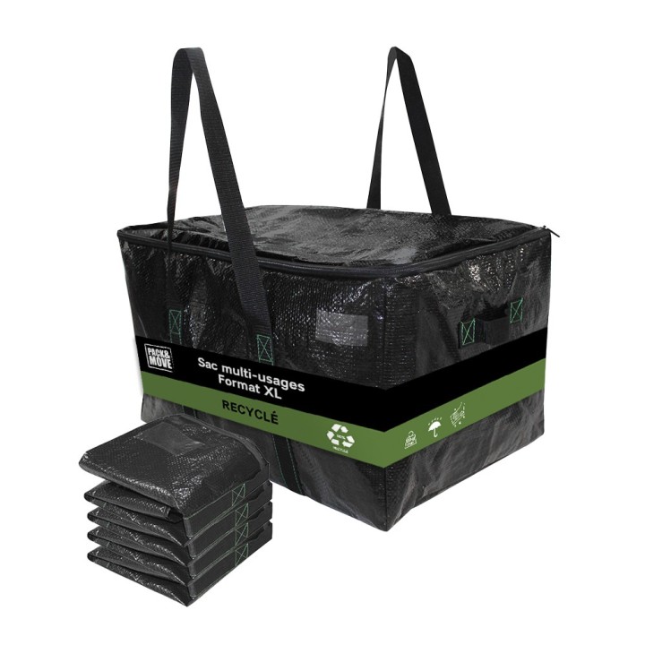 Sac de déménagement - 55L - Stockage, Résistance, réutilisable