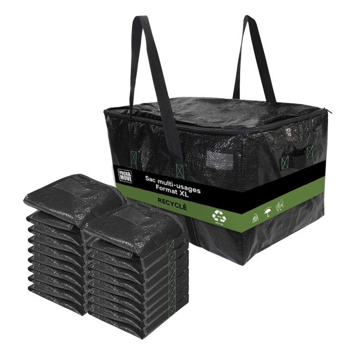 Sac de déménagement - 55L - Stockage, Résistance, réutilisable