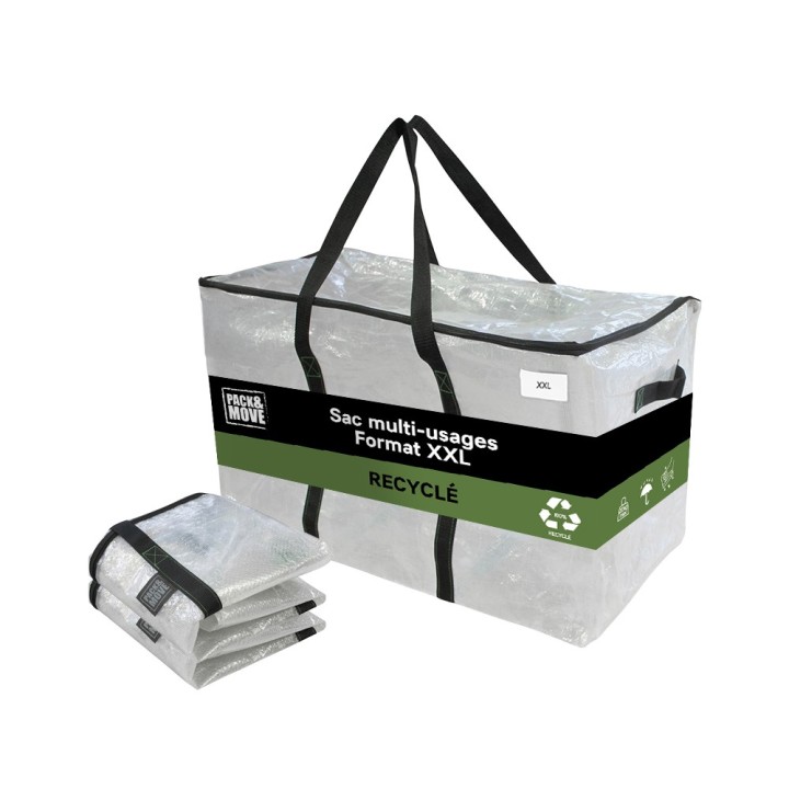 Sac de déménagement - 100L - Stockage, Résistance, réutilisable