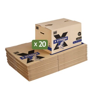 Cartons déménagement X-STRONG 96L (60 x 40 x 40 cm) - 40KG charge max