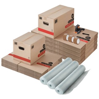 Carton déménagement Premium kit - T4/T5 - 63 articles pour gros volumes