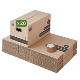 Cartons de Déménagement Pas Cher et Adhésif 0€