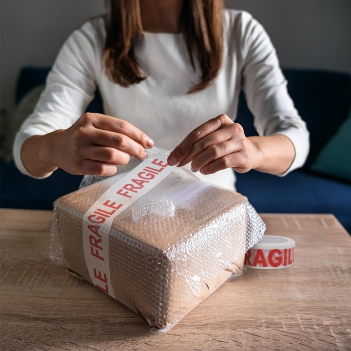 Ruban adhésif FRAGILE 100 m - Fiable, visible et pro