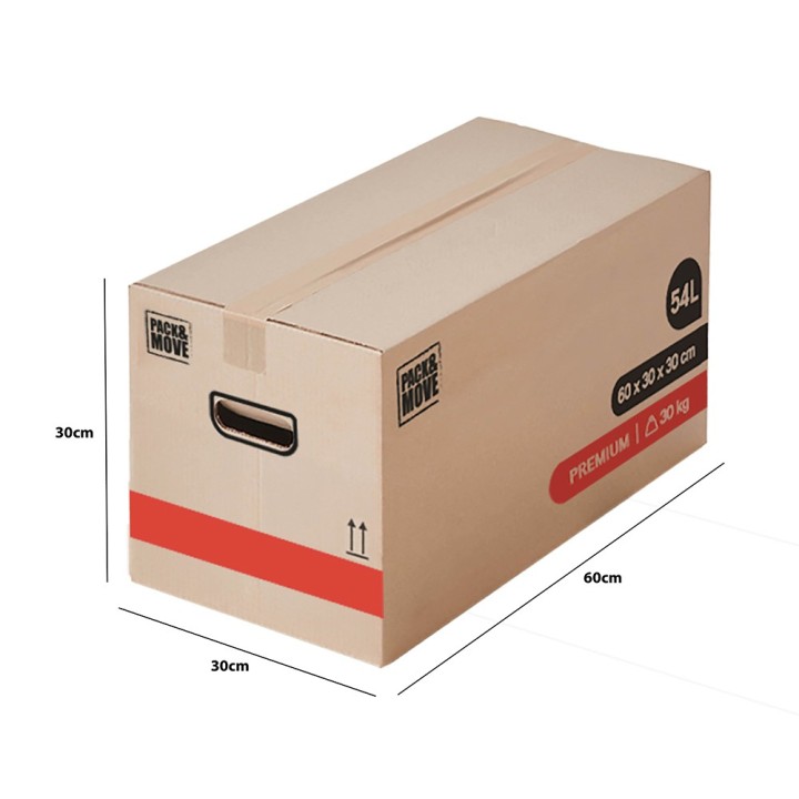 Carton épais déménagement - Double cannelure, solide et réutilisable