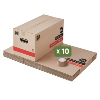 Carton épais déménagement - Double cannelure, solide et réutilisable