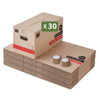Carton épais déménagement - Double cannelure, solide et réutilisable