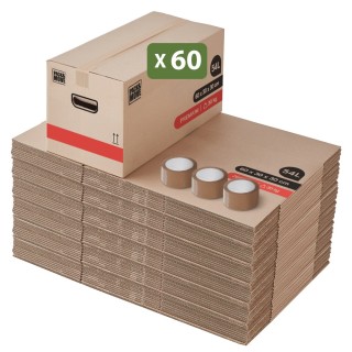 Carton épais déménagement - Double cannelure, solide et réutilisable