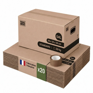 Cartons de Déménagement Pas Cher et Adhésif 0€