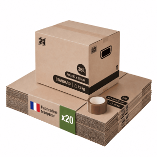 Cartons pour déménager - Qualité Prix et adhésif 0€