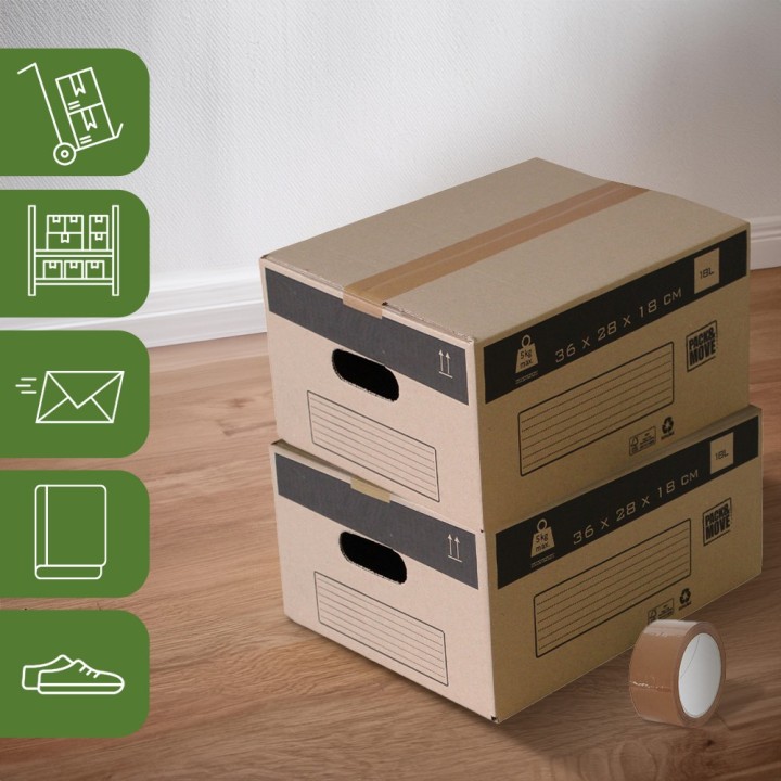 Cartons à livres en lot - Pas cher pour déménagement