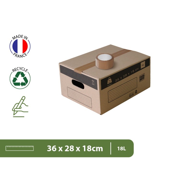 Cartons à livres en lot - Pas cher pour déménagement