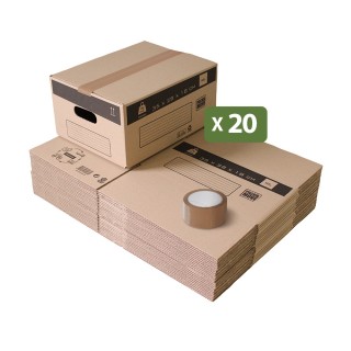 Cartons à livres en lot - Pas cher pour déménagement