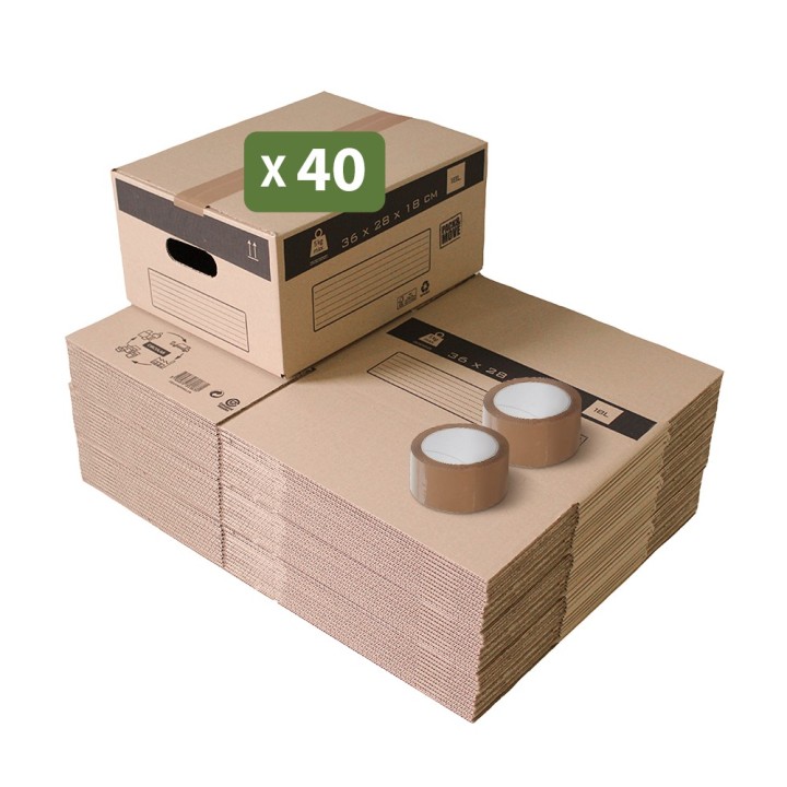 Cartons à livres en lot - Pas cher pour déménagement