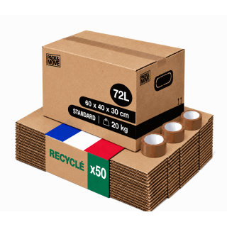 Carton de déménagement - Grand format et adhésif 0€
