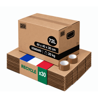 Carton de déménagement - Grand format et adhésif 0€