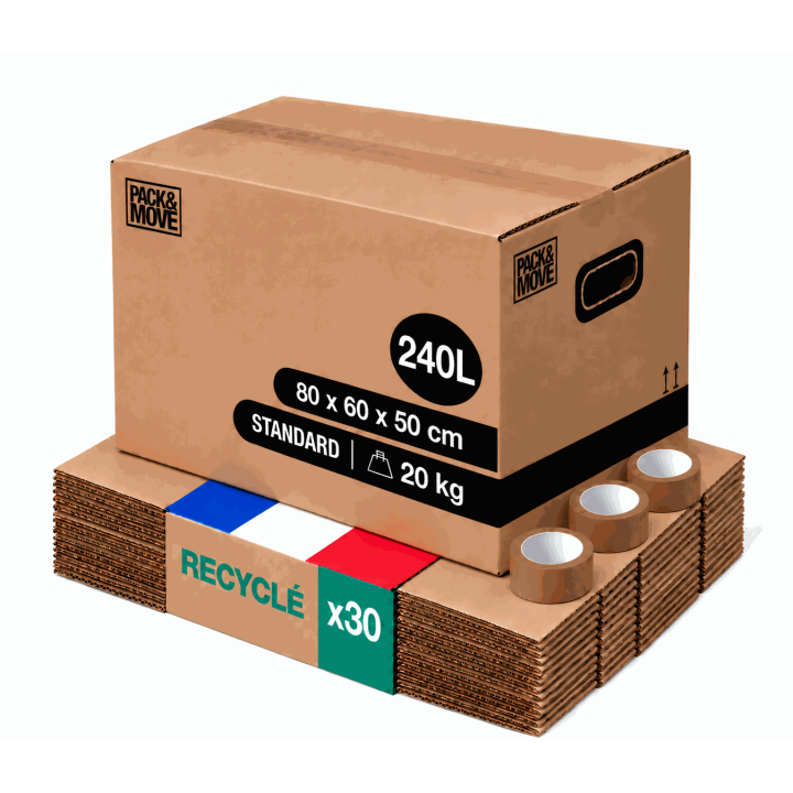 Carton XXL - Ultra spacieux, pensé pour le volumineux